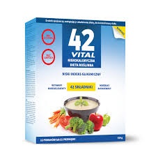 42 Vital ZESTAW - niskokaloryczna dieta roślinna, proszek, 2 x 510g + shaker, 700 ml GRATIS!