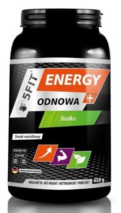 5FIT ENERGY+ Odnowa, Białko, 450 g