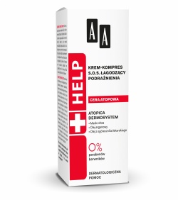 AA Help - bezwonny krem-kompres do twarzy o działaniu nawilżającym i łagodzącym podrażnienia