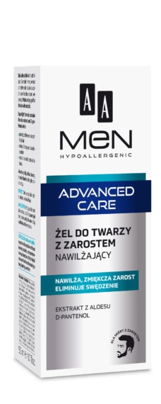 AA Men Advanced Care -  żel do twarzy z zarostem dla mężczyzn