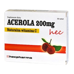 Acerola 200 mg, tabletki, 50 szt