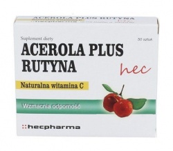 Acerola Plus Rutyna hec, tabletki, 50 szt