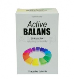 Active Balans to środek, który  jest supelementacja codziennej diety w witaminy i minerały