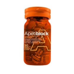 Apetiblock pomarańcz-limonka x 50 tabletek musujących do ssania, tabletki, 50 sztuk