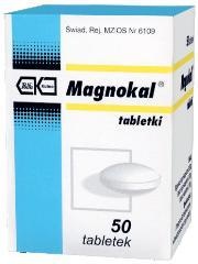 Asparaginian MagnoKal (magnez (asparaginian magnezu) + potas (asparaginian potasu)) - tabletki,50 sztuk