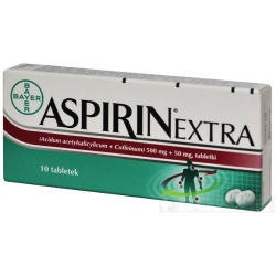 Aspirin Extra, 500 mg+50 mg, tabletki, 10 szt