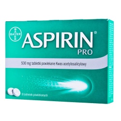 Aspirin Pro, 500 mg, tabletki powlekane, 80 szt