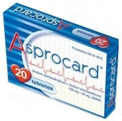 Asprocard, 20 tabletek