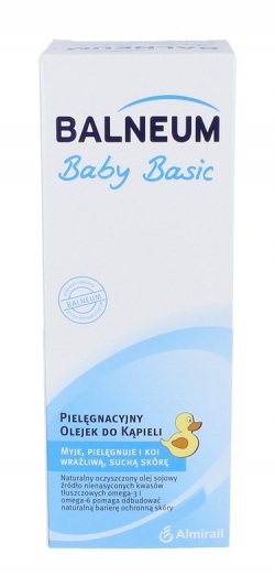 Balneum Baby Basic, olejek do kąpieli kojący, 500ml