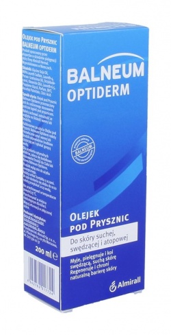 Balneum Optiderm, olejek, pod prysznic, 200  ml