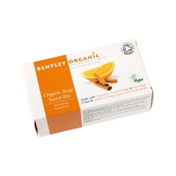 Bentley Organic, Naturalne Odżywiające Mydło z Cynamonem, Słodką Pomarańczą i Goździkami, 150g