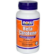 NOW - Beta Carotene 25000 - 100 softgels