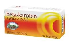 Beta-karoten + witamina E, 60 tabletek
