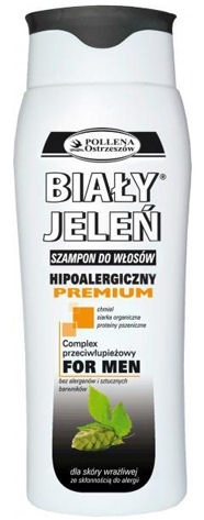 Hipoalergiczny szampon do włosów BIAŁY JELEŃ FOR MEN z ekstraktem z chmielu, 300ml