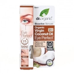 Organiczne Błyskawicznie Wygładzające Serum Wokół Oczu Olej Kokosowy Virgin, 15 ml