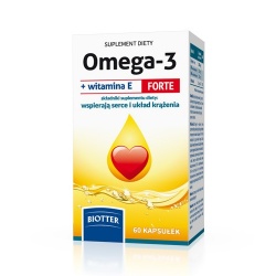 Biotter Omega-3 + Witamina E Forte, 60 kapsułek