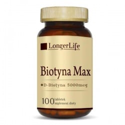 LONGER LIFE  Biotyna Max, 100 tabletek