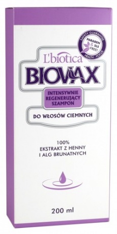 Biovax szampon włosy ciemne