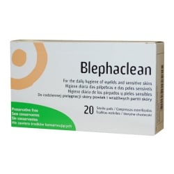 Blephaclean, chusteczki hipoalergiczne do higieny powiek, 20 szt