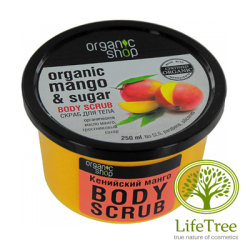 Organic shop, delikatny peeling do ciała Kenijskie Mango, 250ml