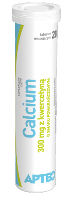 Calcium 300 mg z kwercetyną, 20 tabletek musujących