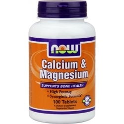 NOW - Calcium and Magnesium - 100 tabl