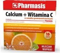 CALCIUM + WITAMINA C, tabletki, 16 sztuk