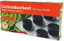 Carboadsorbent, Imuna Pharm, tabletki, 250 mg, 20 szt