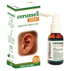 Cerumex MD, spray do higieny uszu, 30 ml