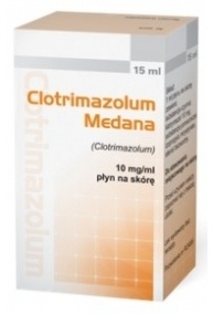 Clotrimazolum 1%, płyn na skórę, 15 ml