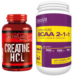 Creatine HCL + Extra Pure BCAA 200