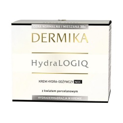 Dermika Hydralogiq 30+, krem hydra-odżywczy na noc, 50ml