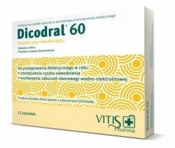 Dicodral 60, elektrolity, 12 saszetek