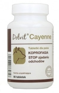 DOLVIT CAYENNE Przeciwdziała zjadaniu nieczystośc