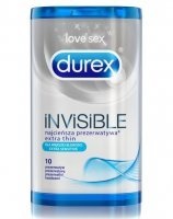 Durex Invisible, najcieńsza prezerwatywa, 10szt