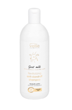 Vellie Goat Milk -  szampon do włosów o działaniu przeciwłupieżowym i rewitalizującym