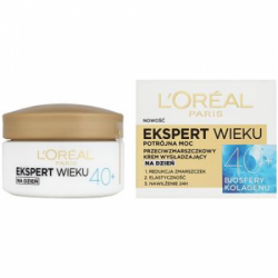 L'Oréal - EKSPERT WIEKU - Potrójna moc - Przeciwzmarszczkowy krem wygładzający na dzień 40+, 50 ml