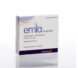 Emla Plaster, 25 mg+25 mg, plastry lecznicze, 2 szt