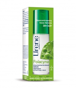 Lirene Folacyna przeciwzmarszczkowe serum napinające na twarz, szyję i dekolt 30 ml