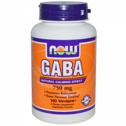 NOW - GABA 750 mg - 100 vcaps