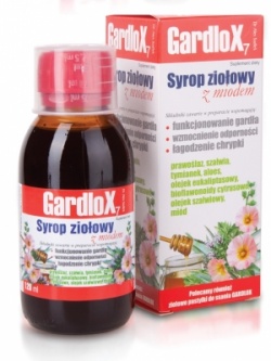 Gardlox, syrop ziołowy z witaminą C o smaku miodowym, 120 ml