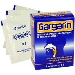 Gargarin, proszek do sporządzenia płynu do płukania gardła