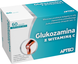 APTEO, Glukozamina z witaminą C, 60 kapsułek
