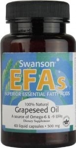 SWANSON Grapeseed oil 500 mg - 60 kaps