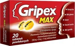Gripex Max, tabletki powlekane, 20 szt,