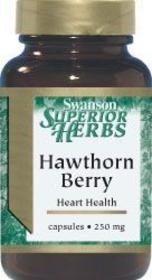 Swanson Premium Hawthorn Berries 565mg - ekstrakt z głogu, 250 kapsułek