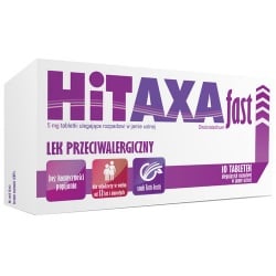 Hitaxa Fast 5mg, 10 tabletek