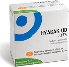 Hyabak UD, 0,15%, krople do oczu, 0,4 ml