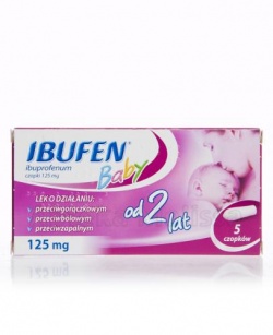 Ibufen Baby, 125 mg, czopki, 5 szt
