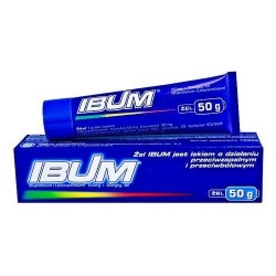 IBUM żel 50 mg + 30 mg, tuba, 50, 100g